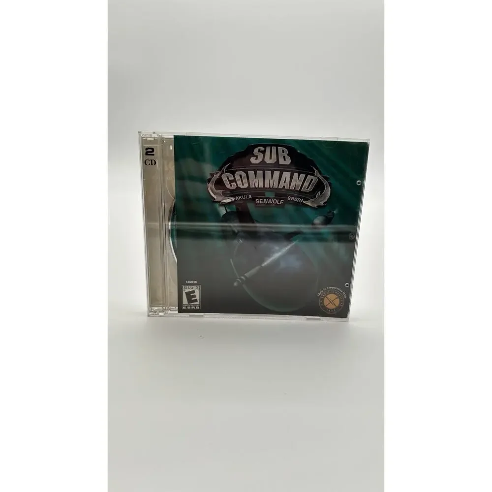 Sub Command Akula Seawolf 2 Disc Set PC 2001 Video Game CD-Rom. VG Condition.
